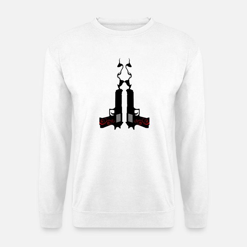 Rauchende Pistolen: Bang & Style - Unisex Pullover - Weiß
