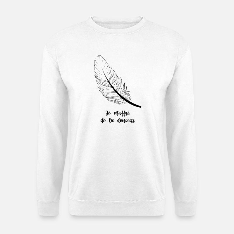Ich gönne mir Sanftheit - Unisex Pullover - Weiß