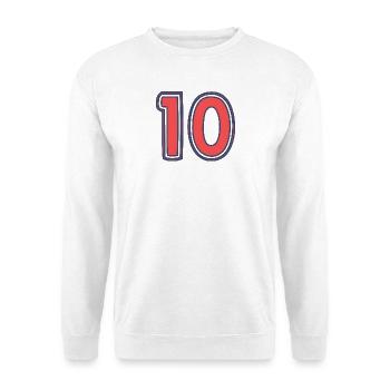 10. 10 YEARS. 10th ANNIVERSARY. 10 YEAR ANNIVERSARY. - Unisex Sweatshirt - white - Front