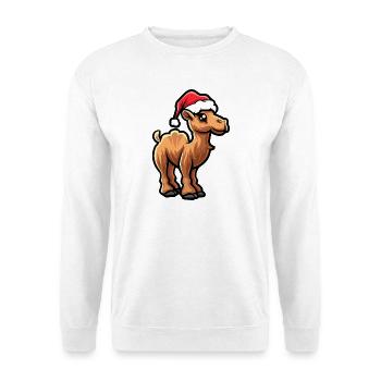 Kamel Weihnachten - Unisex Pullover - Weiß - Vorne