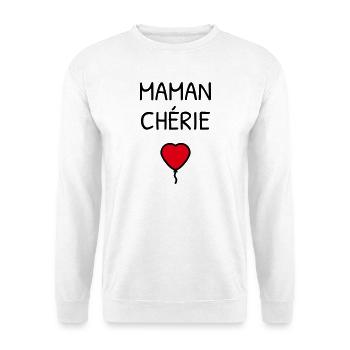 Maman Chérie – Muttertag - Unisex Pullover - Weiß - Vorne