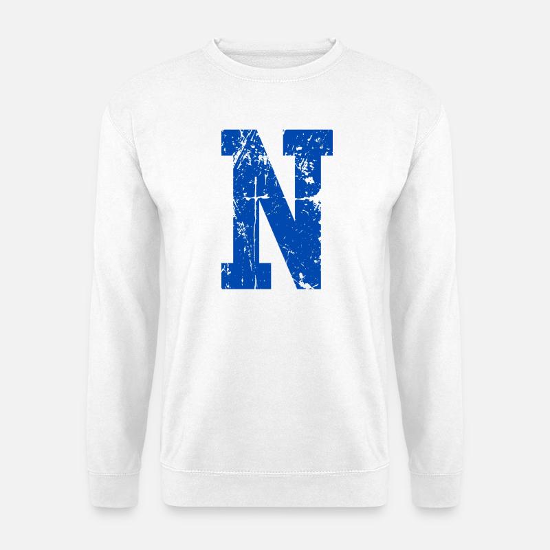 Retro Letter n Sport - Unisex Pullover - Weiß