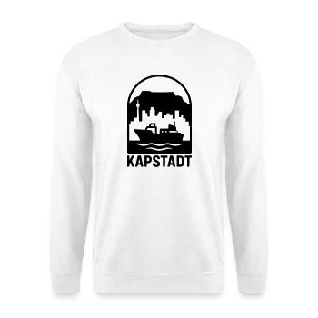 Cape Town Silhouette Table Mountain - Unisex Sweatshirt - white - Front