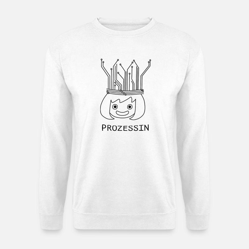Processus avec Tech Crown - Sweat-shirt Unisexe - blanc