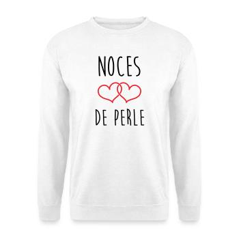 Pearl Wedding 30 Jahre - Unisex Pullover - Weiß - Vorne