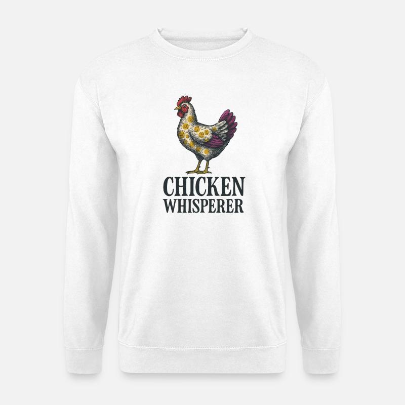 Hühner-Flüsterer - Unisex Pullover - Weiß