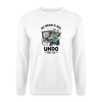 Designer Ctrl Z Panic Humor - Unisex Sweatshirt - white - Front