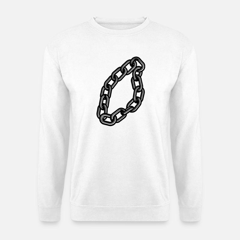 Kette - Unisex Pullover - Weiß