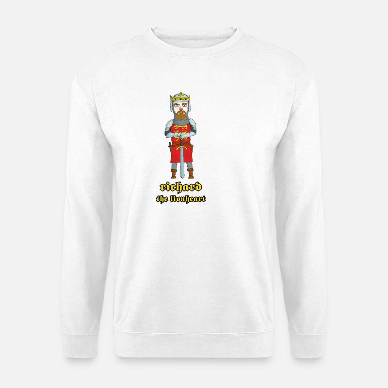 Richard Löwenherz: Der Kreuzfahrerkönig - Unisex Pullover - Weiß