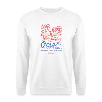 Ocean Inside Palm Island - Unisex Sweatshirt - white - Front