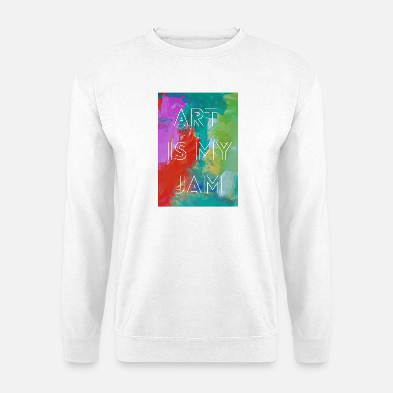 Art is my jam - Unisex Pullover - Weiß