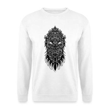 Ornamental Eagle Mascot Logo Mandala Sport - Unisex Sweatshirt - white - Front