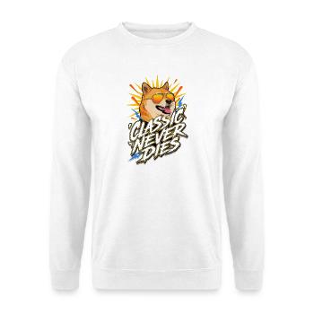 Classic Never Dies Vierbeiner Sonnenbrille  - Unisex Pullover - Weiß - Vorne