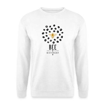 Golden bee on black - Unisex Sweatshirt - white - Front