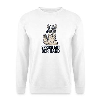 Cooler Spruch Lustiges Lama - Unisex Pullover - Weiß - Vorne