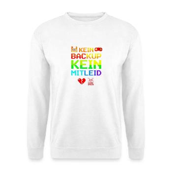 Kein Backup Kein Mitleid IT-Berater Admin - Unisex Pullover - Weiß - Vorne