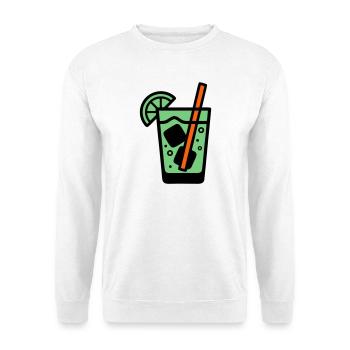 Cocktail Glass Summer Drink Vacances de garçon pour filles - Sweat-shirt Unisexe - blanc - Devant
