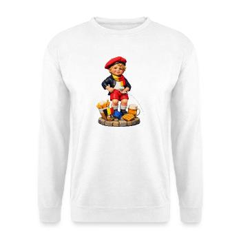 Belgische Manneken Pis - Unisex Pullover - Weiß - Vorne