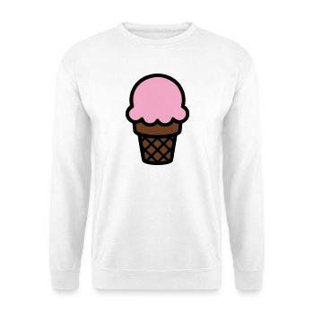 Eiscreme Waffel Icon - Unisex Pullover - Weiß - Vorne