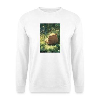 Sun hamster in the grass - Unisex Sweatshirt - white - Front