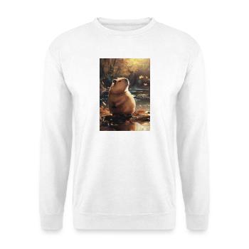 Autumn marmot in reflection - Unisex Sweatshirt - white - Front
