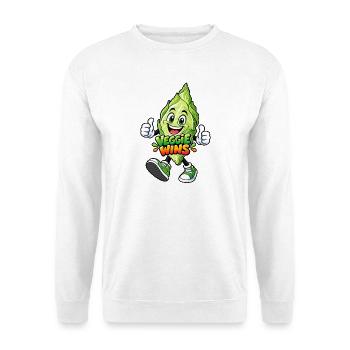 Spitzkohl Humor - Unisex Pullover - Weiß - Vorne - Alina (178cm) & Michal (187cm)