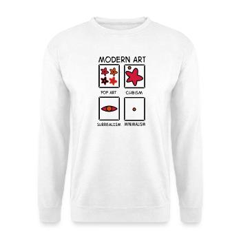 2541614 122757476 art - Sweat-shirt Unisexe - blanc - Devant