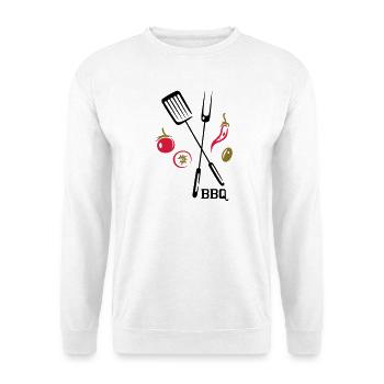 BBQ, barbecue, grill, cook - Unisex Sweatshirt - white - Front