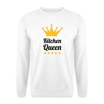 Kitchen Queen - Unisex Pullover - Weiß - Vorne