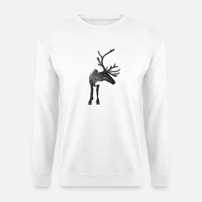 Rentier - Unisex Pullover - Weiß
