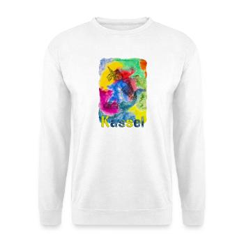Kassel - ein Aquarell für eine wunderschöne Stadt - Unisex Pullover - Weiß - Vorne