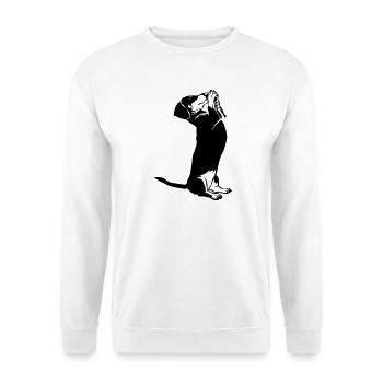 Teckels - Sweat-shirt Unisexe - blanc - Devant
