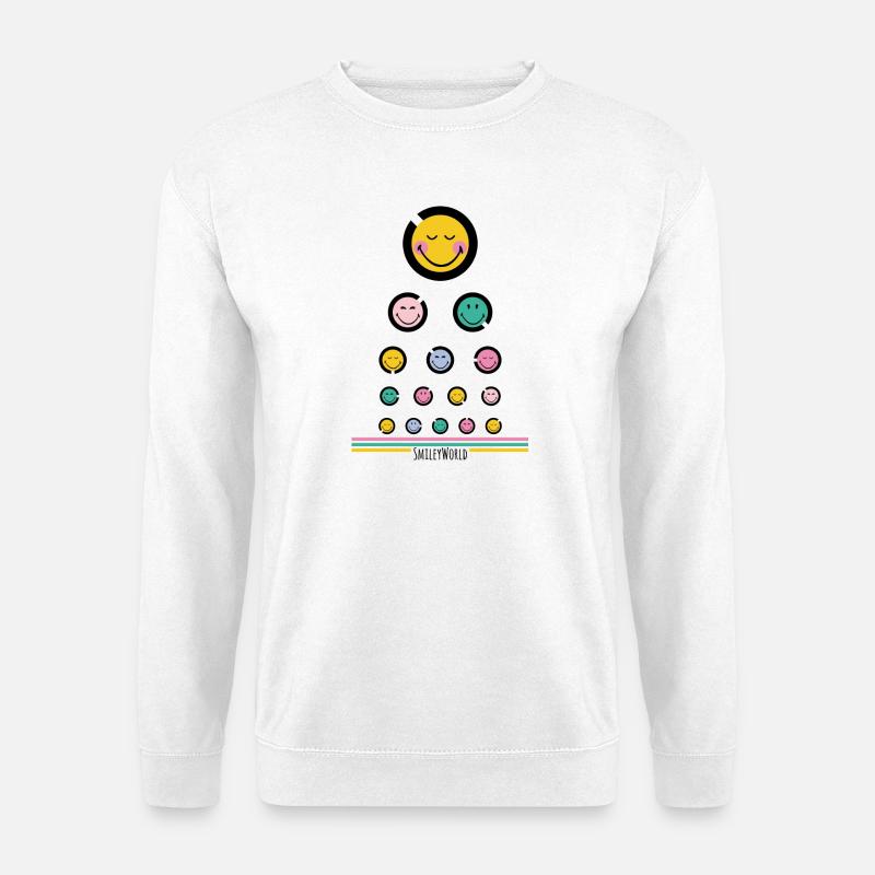 Sehtest Happy - Unisex Pullover - Weiß