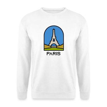 Paris - Unisex Pullover - Weiß - Vorne