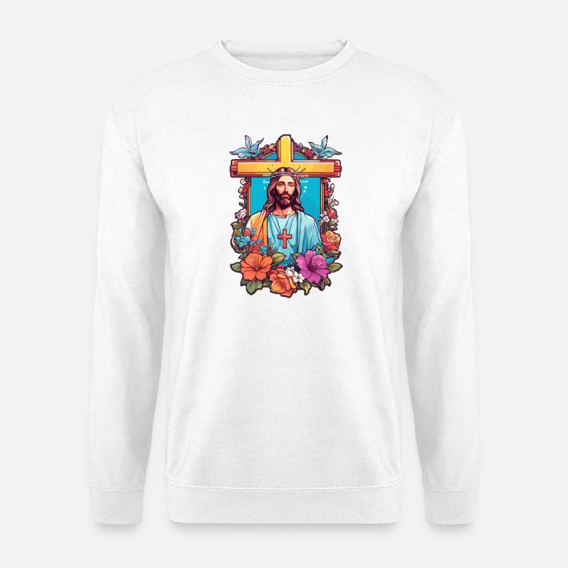 Jesus Christus - Unisex Pullover - Weiß