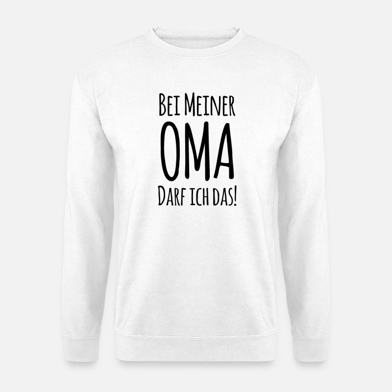 Bei Oma darf ich das! - Unisex Pullover - Weiß