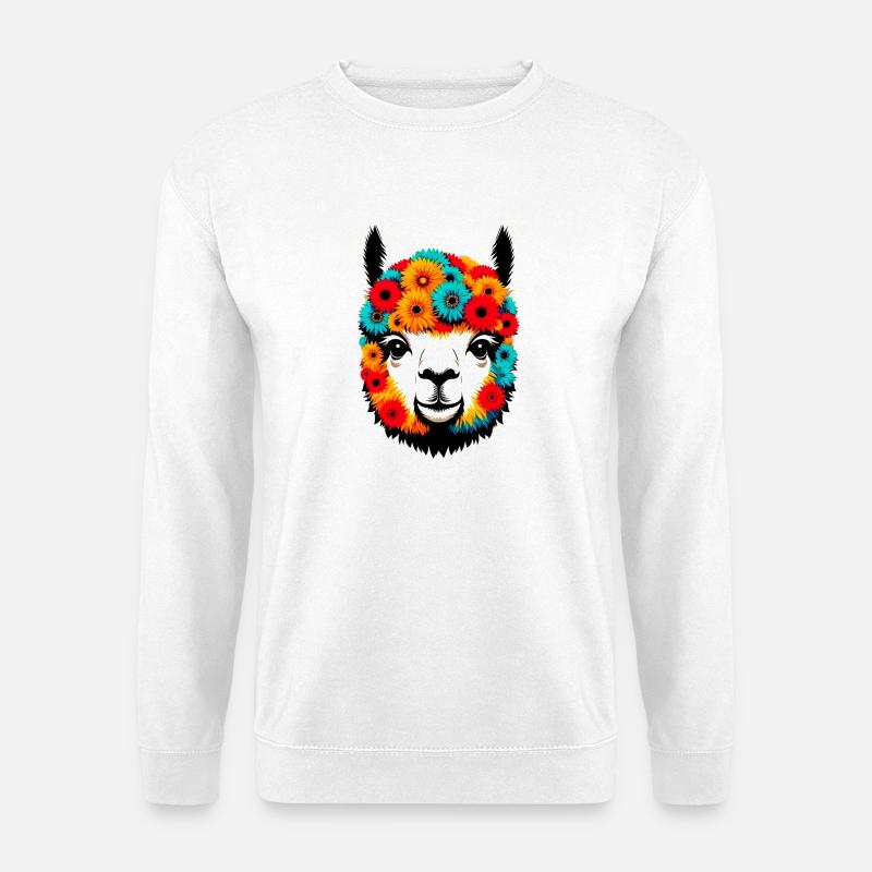 Alpaka - Unisex Pullover - Weiß