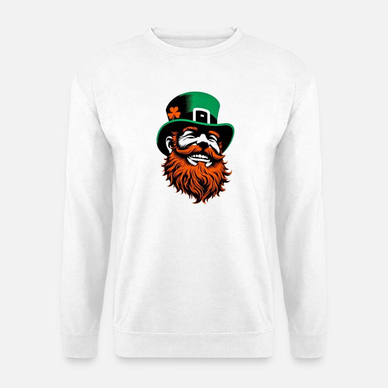 Leprechaun Irland - Unisex Pullover - Weiß