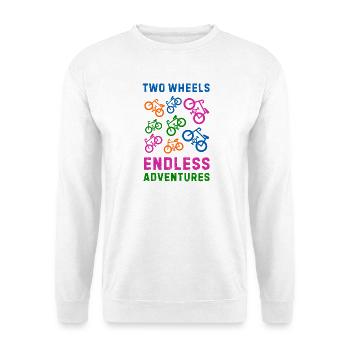 Fahrrad - Unisex Pullover - Weiß - Vorne