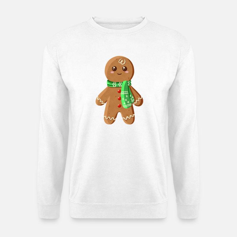 Süßer Lebkuchenmann - Unisex Pullover - Weiß