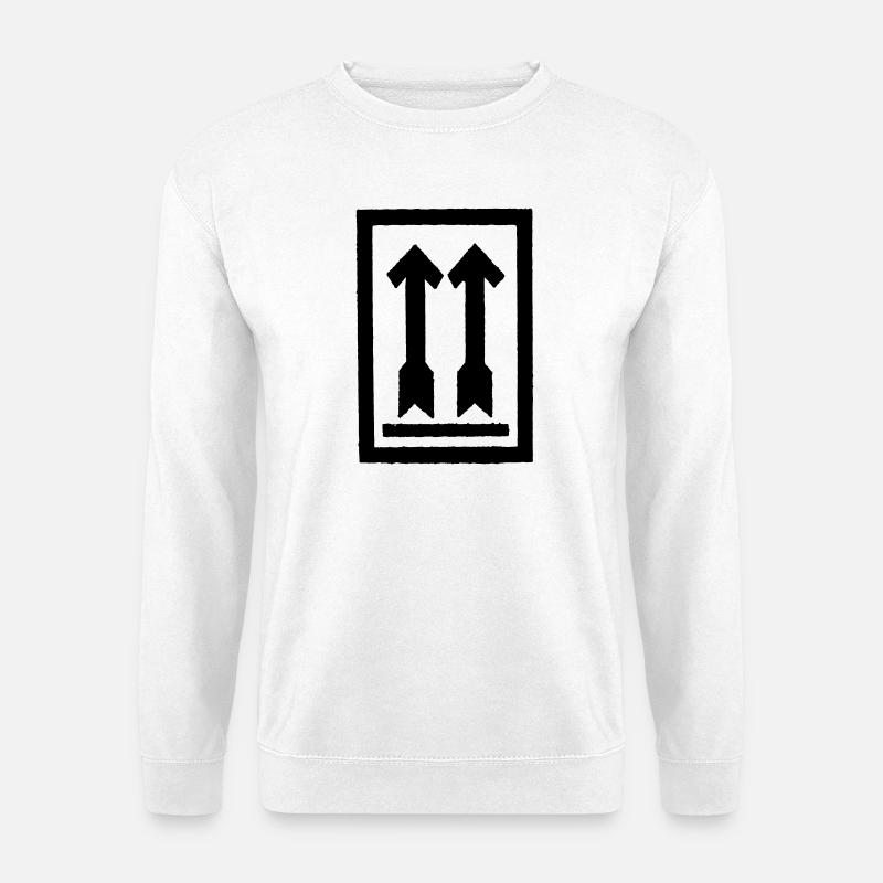Lying upright - Unisex Sweatshirt - white