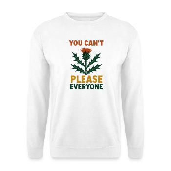 Man kann es nicht jedem recht machen - Unisex Pullover - Weiß - Vorne