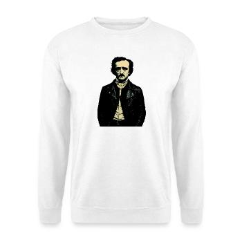 Edgar Allan Poe Noir Rebel Portrait - Unisex Sweatshirt - white - Front