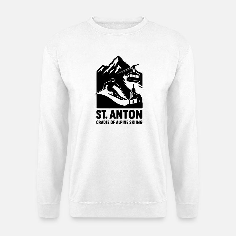 St Anton Skiing - Unisex Sweatshirt - white