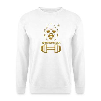 GymGorilla Power Bild - Unisex Pullover - Weiß - Vorne