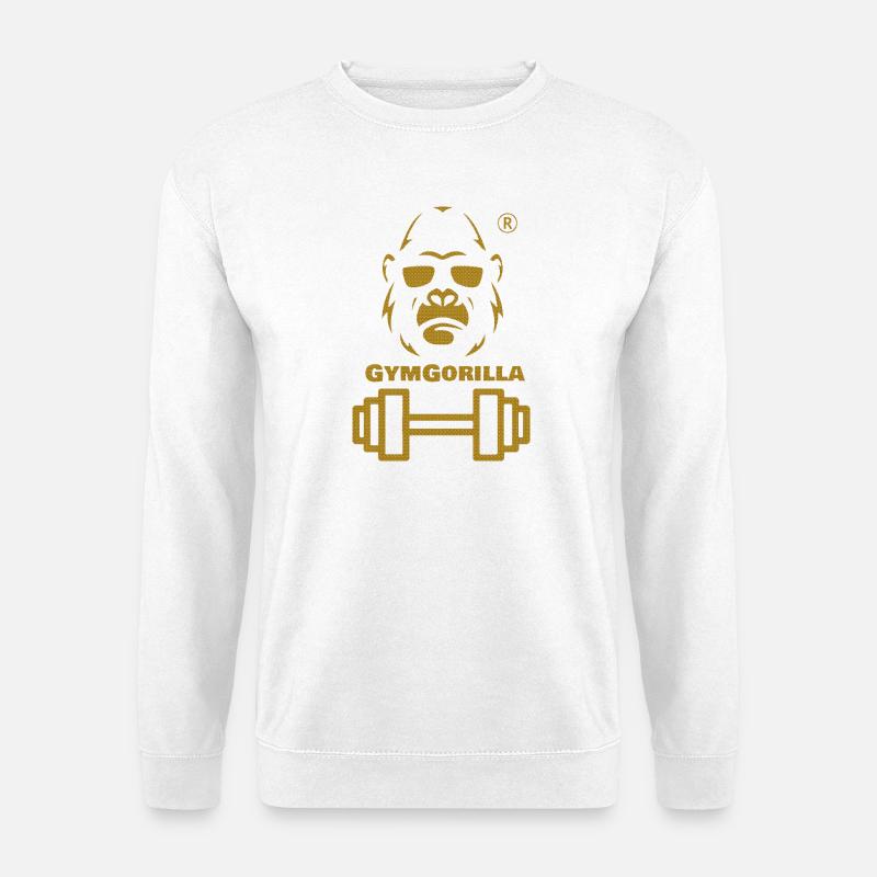 GymGorilla Power Bild - Unisex Pullover - Weiß