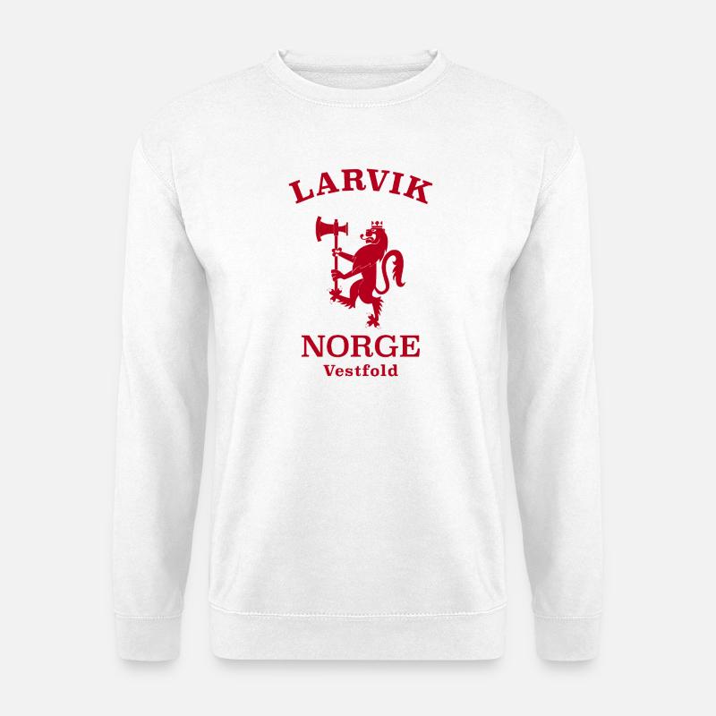 Larvik Norway Norwegen - Unisex Pullover - Weiß