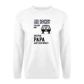Air Hockey Player Air Hockey Dad Father Man - Unisex Sweatshirt - white - Front