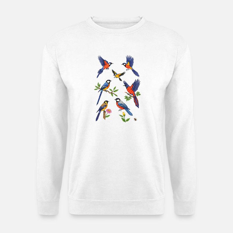 Lebendiger Eisvogelflug - Unisex Pullover - Weiß
