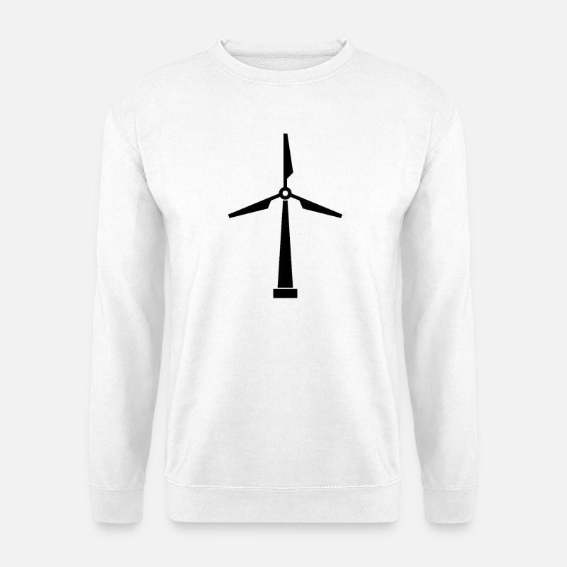 Windkraftanlage - Unisex Pullover - Weiß